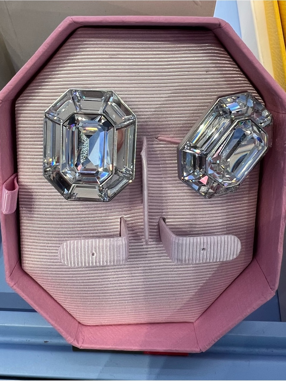 New! Swarovski Lucent earrings Octagon cut